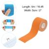 PATIKIL 16.4ft x 2 Inch Aerial Hoop Tape, Athletic Tape Adhesive Non-Slip Grip Tape Yoga Rig Sports Tape for Wrapping Exercises Gymnastics, Orange view 2