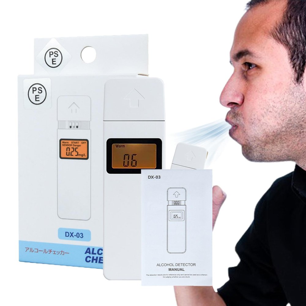 Alcohol Tester | Personal Breathalyzers Breath Alcohol Tester | Digital Display Handheld Alcohol Tester, Dustproof Alcohol Blower Breathalyzer for Home