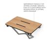 18" x 15" Teak Folding Wall Mount Shower Seat Bench, ADA Compliant view 3