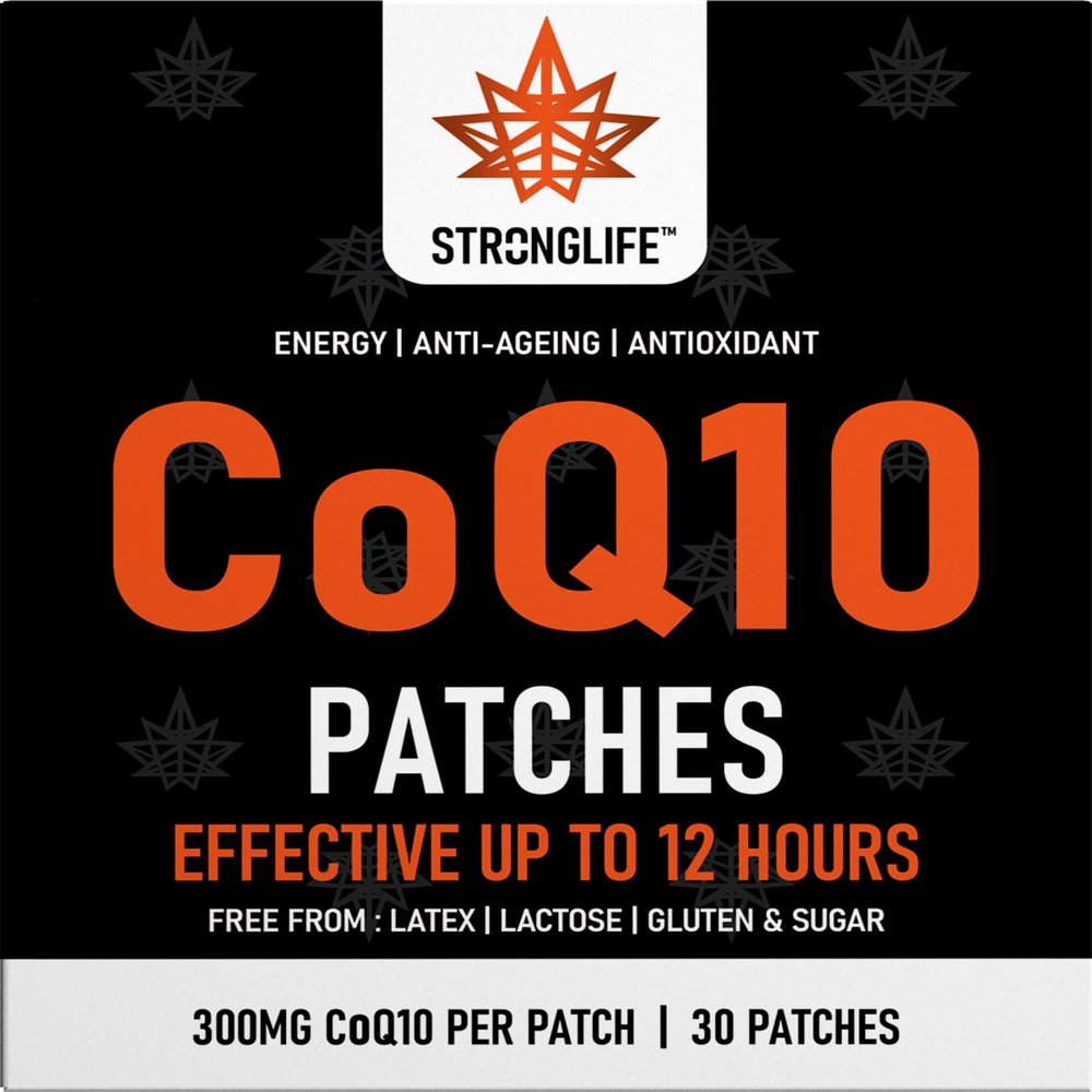 CoQ10 Transdermal Patches  30 Patches for Energy, Heart, and Cellular Health | High Absorption CoQ10 Supplement | Long-Lasting, Easy to Use, Like CoQ10 Powders & Capsules, Antioxidant Support