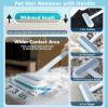 2024 New 4 in 1 Window Screen Cleaning Brush with Handle, Wet and Dry Window Cleaner with Squeege, Dog and Cat Hair Remover, Suitable for Furniture, Carpet, Clothes, Bedding, Window Screen view 4