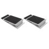 1 Pair Threshold Ramp Wheelchair Entry Adjustable Slope Wheelchair Ramp, Anti Slip Base, for Home, Bathroom, with Rubber Pad view 2