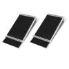1 Pair Threshold Ramp Wheelchair Entry Adjustable Slope Wheelchair Ramp, Anti Slip Base, for Home, Bathroom, with Rubber Pad view 3