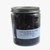 Cocoa Nibs in 70% Dark Chocolate from Mexico in Decorative Glass Bottle view 1