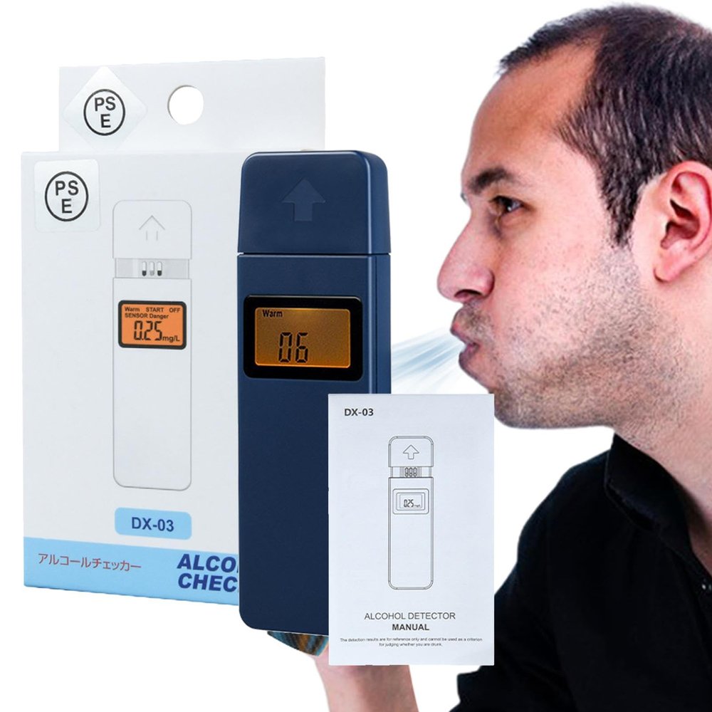 Alcohol Tester,Push Cover Pocket Personal Breathalyzers | Digital Display Handheld Alcohol Tester, Dustproof Alcohol Blower Breathalyzer for Home