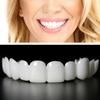 Giural Clip in Veneers Teeth, 2 Pairs Snap on Veneers False Teeth Top and Bottom Snap on Dentures Smile Veneer Fake Teeth Veneers with Mini Tweezers for Men and Women Cover Imperfect Teeth view 1