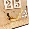 Mumuve Christmas House Ornament Countdown Calendar With Deer Horns And Wreaths For Home Bedroom Dormitory Party Background view 3