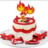 10 Pack Fire Truck Cake Topper - Fire Truck Birthday Party Supplies, Cake Picks & Decorations, Fake Campfire view 4