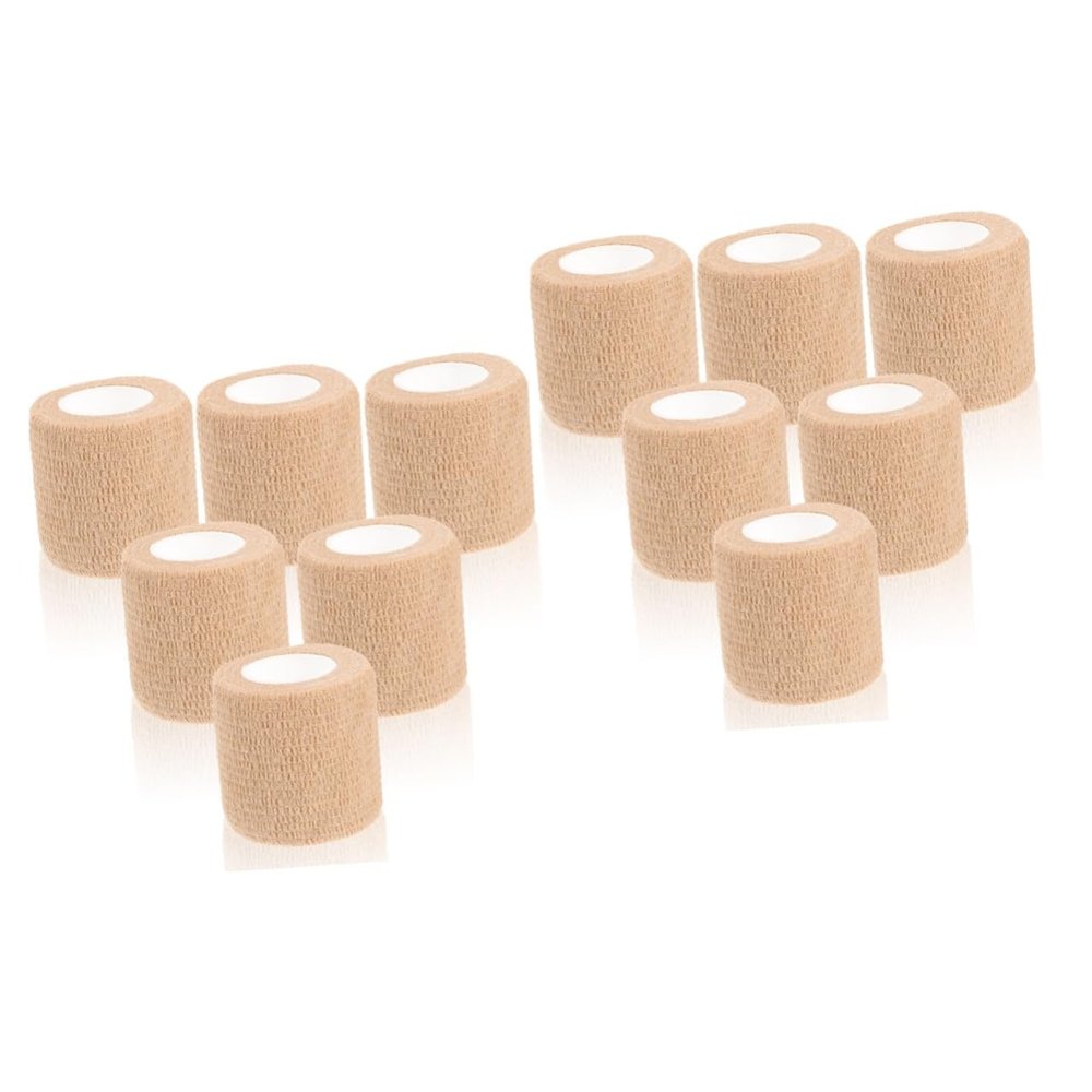 Healvian 12rolls Self-Adhesive Knee Breathable Wrap for Sports Adhesive Wrist Tapes for Gym Use Adhesive Sports Tape for Wrist