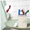 BCOATH False Teeth Cleaner Double-Sided Brush with Ergonomic Grip and Dual-Head Design for Efficient Denture Surface Cleaning in Home Use view 2