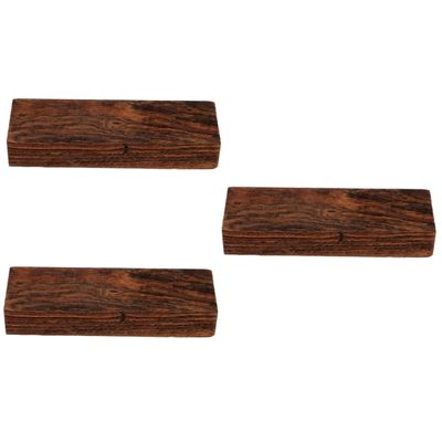 Healeved 3pcs Create Your Own Crutch Handgrip Painting Block Unfinished Wood Craft Material Accessory