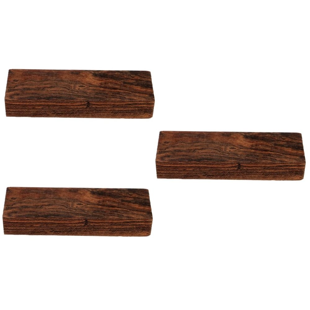Healeved 3pcs Create Your Own Crutch Handgrip Painting Block Unfinished Wood Craft Material Accessory