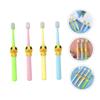 SEWOART 4pcs Children Toothbrush Cartoon Modeling Pp Manual Bristle Kids Toothbrush Comfortable Experience Teeth Cleaning Adorable Unique Style for Kids Oral Care view 2