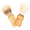 Beatifufu 10pcs Shaving Brush for Men Wood Handle Shave Beard Brush Father's Day view 2