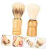 Beatifufu 10pcs Shaving Brush for Men Wood Handle Shave Beard Brush Father's Day view 4