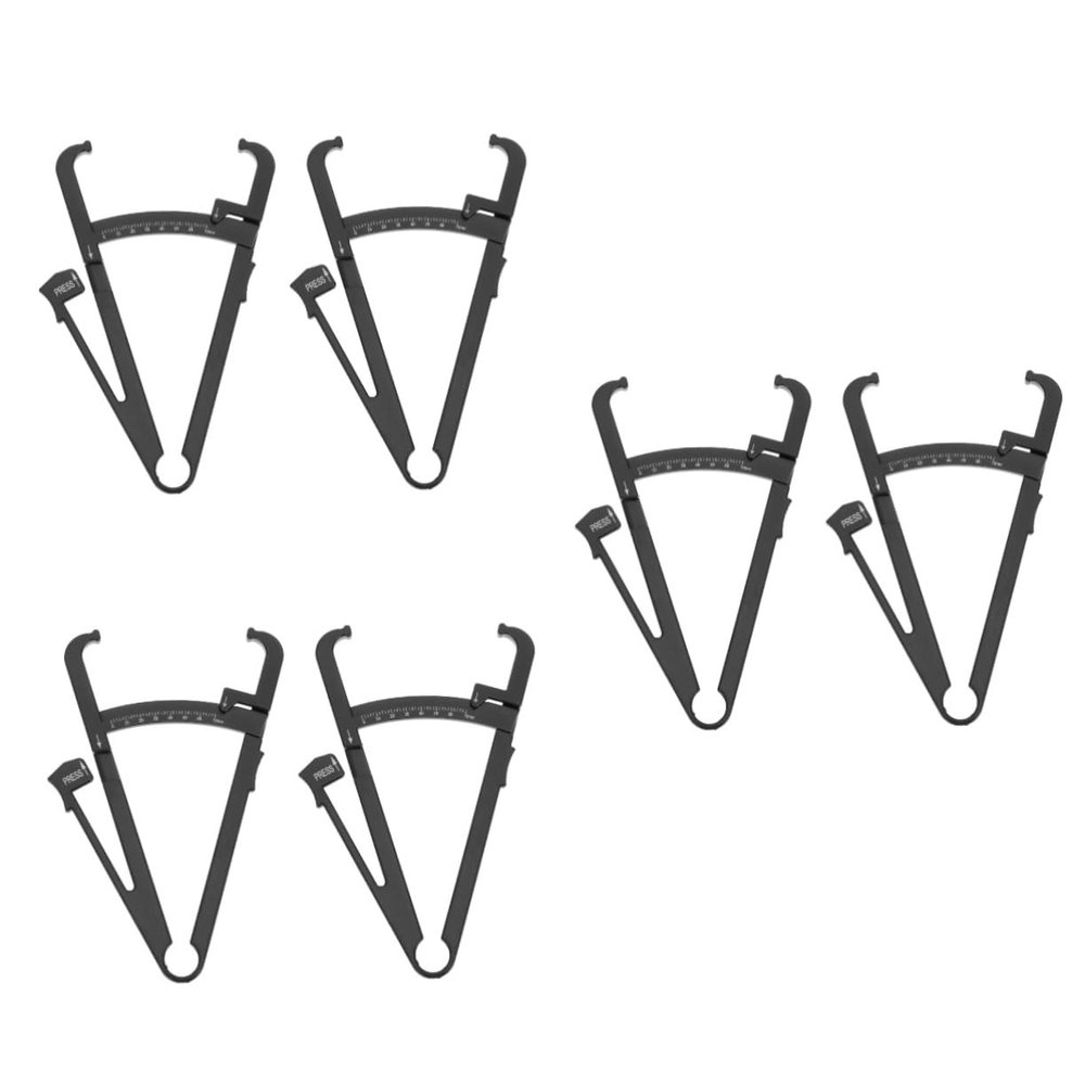 Anneome 6pcs Body Fat Caliper Accurately Fat Measuring Device Body Measuring Tape for Tracking for Home Gym Use