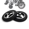 12in Wheel Replacement for Wheelchairs Walker Rollator 1 Pair, 12 1/2  2 1/4 Wheelchair Rear Wheel Assembly, Solid Rubber Tire view 1