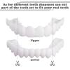 Flipped Warmth 2 Pairs Instant Veneers Dentures, Snap on Veneers Teeth,Clip in Veneers Teeth,Clip on Veneers Top And Bottom, Adjustable Fake Teeth Veneer for Women Men view 3
