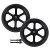 16 Inch Wheelchair Rear Wheels Assembly, 16 * 1.75, Manual Wheelchair Replacement Parts, Non Inflatable Wheelchair Accessories(Black)