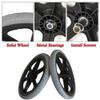 16 Inch Wheelchair Rear Wheels Assembly, 16 * 1.75, Manual Wheelchair Replacement Parts, Non Inflatable Wheelchair Accessories(Black) view 3