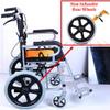 16 Inch Wheelchair Rear Wheels Assembly, 16 * 1.75, Manual Wheelchair Replacement Parts, Non Inflatable Wheelchair Accessories(Black) view 4