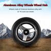 12 1/2  2 1/4 Wheelchair Wheels Assembly 1 Pair, 12in Rear Wheel Replacement for Electric Wheelchair, Solid Polyurethane Tire view 4