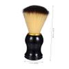 HONMEET Foaming Shaving Brush with Wooden Handle, Two-color Nylon Bristles Beard Care Brush for Men, Male Personal Care Supply for Wet Shaving and Mustache Grooming Random Color view 3