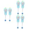 Healvian 6pcs Bear Shape Manual Toothbrush for Boys and Girls Boy Girl Soft Bristle Teeth Brush Oral Care Toothbrush for Toddlers view 1