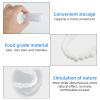 Flipped Warmth 2 Pairs Clip in Veneers Teeth, Instant False Teeth Snap on Dentures Top And Bottom Set Veneers Teeth for Men Women view 3