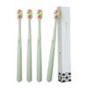Individual Packaged Manual Toothbrushes, Soft Toothbrushes for Adults Extra Clean Toothbrush Set 4 Counts-Green view 1