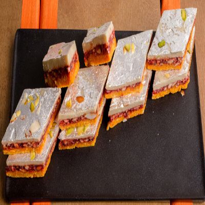 Lily's Special Kaju Gulkand, Every celebration, big or small, is now sweeter with sweetsa dessert worthy of your sweetest moments serving with 8 piece (Approximent Weight 300g)