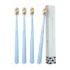 Individual Packaged Manual Toothbrushes, Soft Toothbrushes for Adults Extra Clean Toothbrush Set 4 Counts-Blue view 1