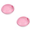 Hoement 2pcs Portable Rotating Denture Case Small Denture Box Storage Case for Daily Use Storage Box Retainer for Travel view 1
