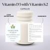 Ana Hatler Vitamin D3 with Vitamin K2 Food Supplement - 90 Capsules for Bone & Heart Health Healthcare Edible view 3