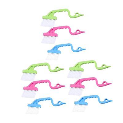 Gogogmee 9pcs Gap Cleaning Tool Handheld Window Groove Brush for Deep Cleaning for Home Use