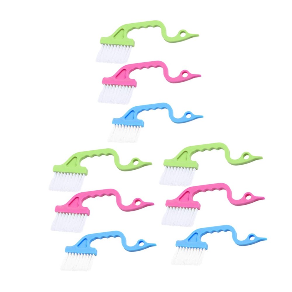 Gogogmee 9pcs Gap Cleaning Tool Handheld Window Groove Brush for Deep Cleaning for Home Use