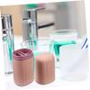 BCOATH 3pcs Portable Toothbrush Cup Travel Toothbrush Case Creative Wash Cup Set Personal Care Supplies for Home and Outdoor Use Random Color view 2