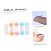 BCOATH Lens Holder Storage Case 5pcs Multi-Color Portable Plastic Lens Organizer Box and Glasses Storage Travel-Friendly Container for Daily Use Random Color view 2