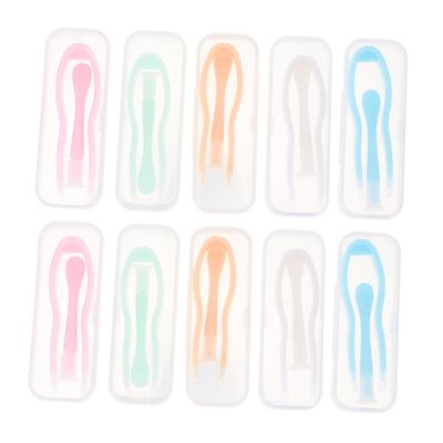 BCOATH 10pcs Contact Tool Lenses Inserter Tweezers Lens Plunger Tweezer Suction Stick for Travel Use Lens Tool Random Color