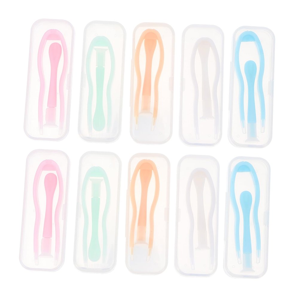 BCOATH 10pcs Contact Tool Lenses Inserter Tweezers Lens Plunger Tweezer Suction Stick for Travel Use Lens Tool Random Color