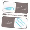 BCOATH 10pcs Contact Tool Lenses Inserter Tweezers Lens Plunger Tweezer Suction Stick for Travel Use Lens Tool Random Color view 2