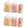 Healvian 6pcs Cute Shape Case Holder Small Storage Box Clamshell Design Safe for Eye Lenses Random Color view 1