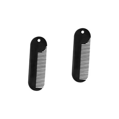 WOONEKY 2pcs Beard Accessories Kit Men's Zinc Alloy Comb Brush Styling Tool for Grooming