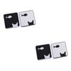Healvian 4pcs Cute Fish Pattern Lenses Container Case Compact Storage for Women for Travel and Outdoor Activities Design view 1