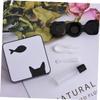 Healvian 4pcs Cute Fish Pattern Lenses Container Case Compact Storage for Women for Travel and Outdoor Activities Design view 2
