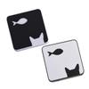 Healvian 4pcs Cute Fish Pattern Lenses Container Case Compact Storage for Women for Travel and Outdoor Activities Design view 3