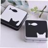Healvian 4pcs Cute Fish Pattern Lenses Container Case Compact Storage for Women for Travel and Outdoor Activities Design view 4