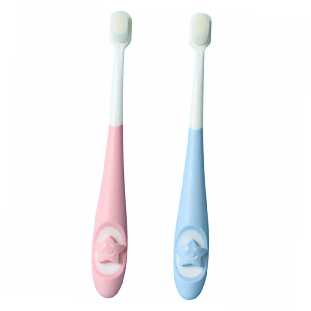 BCOATH 2pcs Boy Girl Toothbrush Boy Girl Toothbrush Years First Soft Bristles Safe for Newborn Oral Care