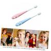 BCOATH 2pcs Boy Girl Toothbrush Boy Girl Toothbrush Years First Soft Bristles Safe for Newborn Oral Care view 4