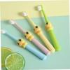 Gogogmee 4pcs Cartoon Bristle Toothbrush Set for Kids Soft Bristles Baby Teeth Cleaning Tool with Animal Design for Children Ages 2-10 view 4